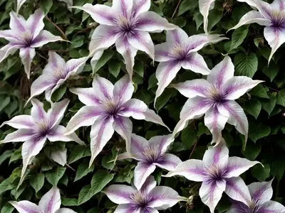 Clematis (Clematis ‘Snow Queen’)