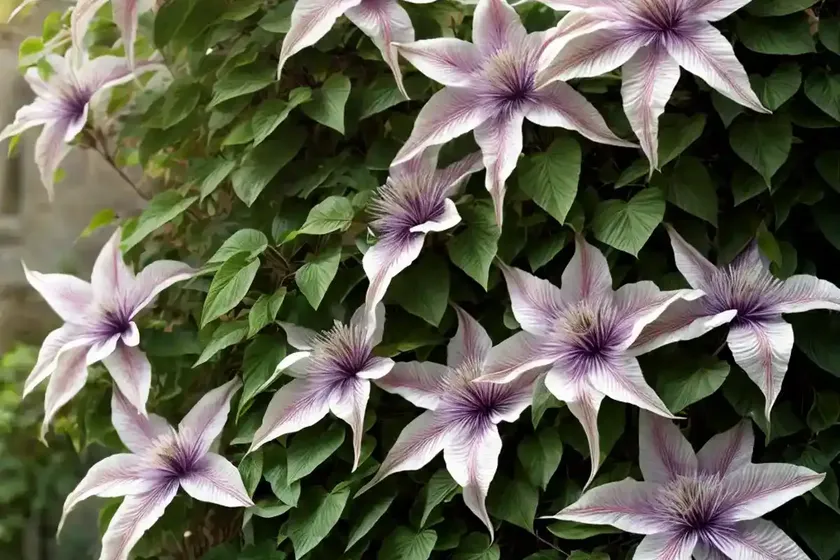 Clematis (clematis ‘ville de lyon’) — photo 2