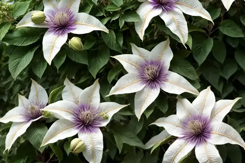 Clematis florida var. normalis pistachio) — photo 2