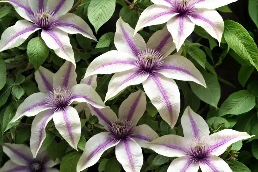 Clematis florida var. normalis pistachio)
