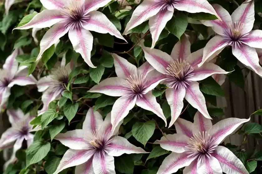 Clematis ‘Pink Champagne’ (Early Large-Flowered Clematis) — photo 3