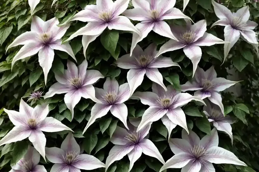Clematis ‘polish spirit’ (late large-flowered clematis) — photo 3