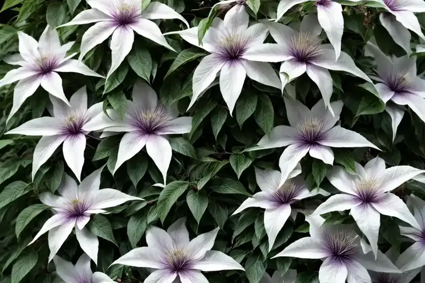Clematis x cartmanii ‘avalanche’ (evergreen group) — photo 2