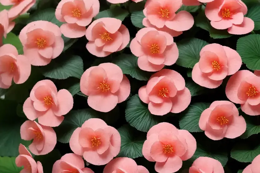Clubbed begonia (begonia cucullata)