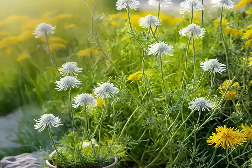 Coastal ragwort (senecio leucanthemifolius) — photo 3