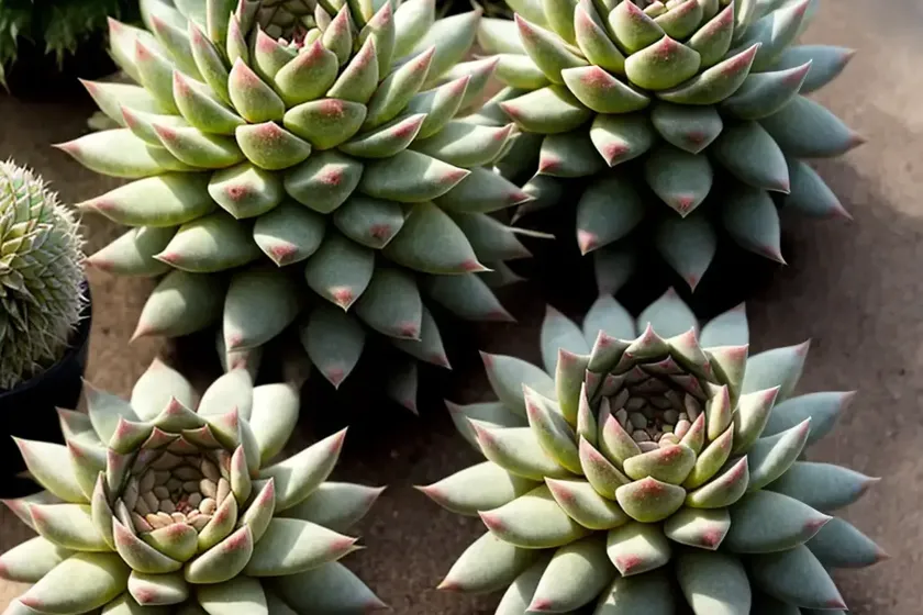 Cobweb houseleek (sempervivum arachnoideum) — photo 2