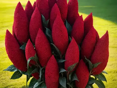 Cockscomb (Celosia Twisted Red)