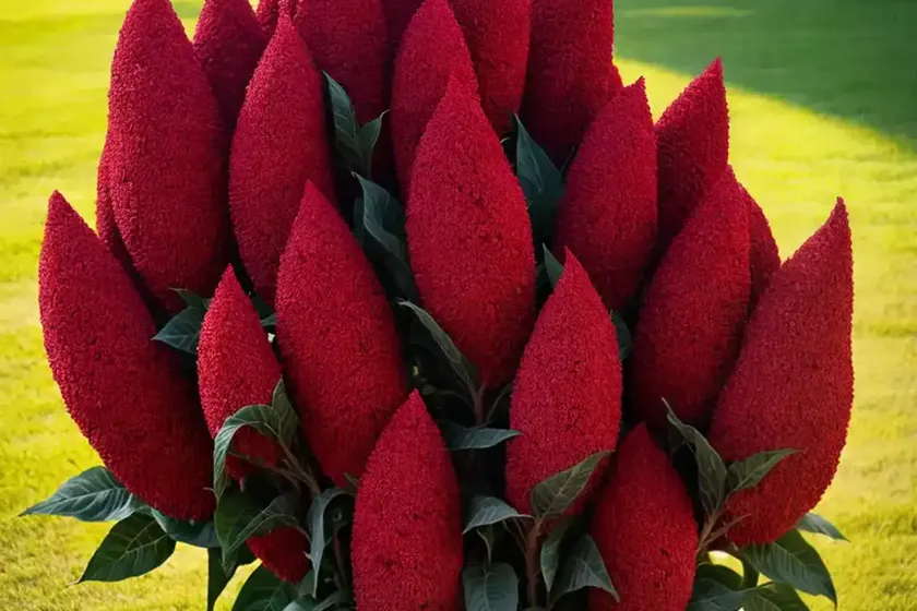 Cockscomb (celosia twisted red)