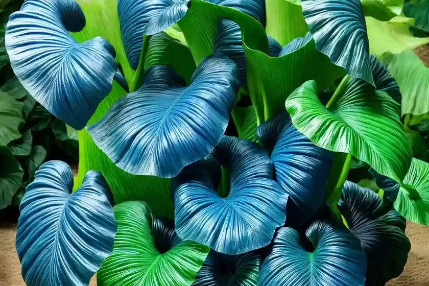 Colocasia esculenta blue hawaii (colocasia esculenta) — photo 2