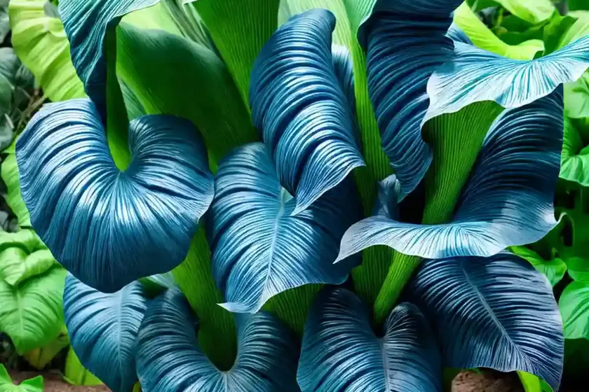 Colocasia esculenta blue hawaii (colocasia esculenta) — photo 3