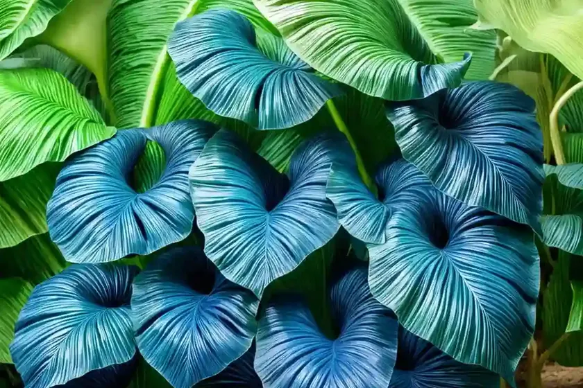 Colocasia esculenta blue hawaii (colocasia esculenta)