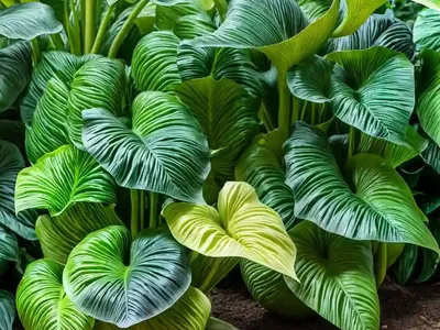 Colocasia Esculenta ‘Hawaiian Punch’ (Taro)