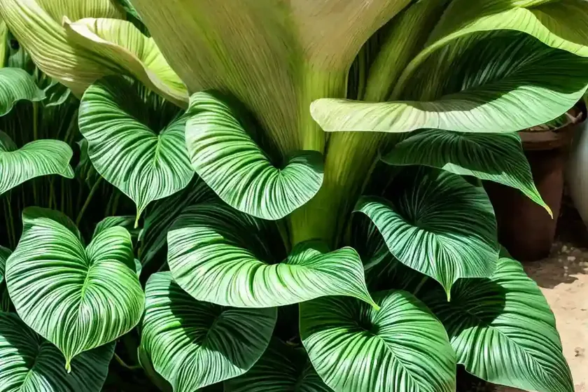 Colocasia esculenta ‘illustris’ (taro)
