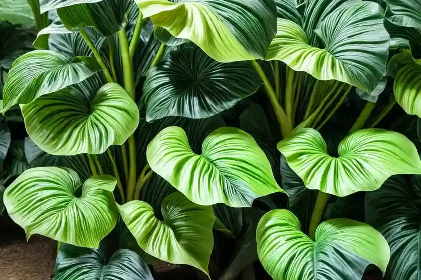 Colocasia esculenta ‘kona coffee’ (taro) — photo 2