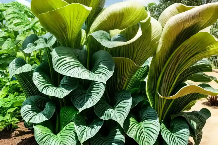 Colocasia esculenta (taro) — photo 3