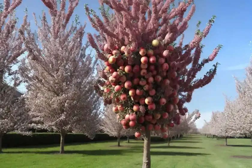 Columnar apple (malus maypole)