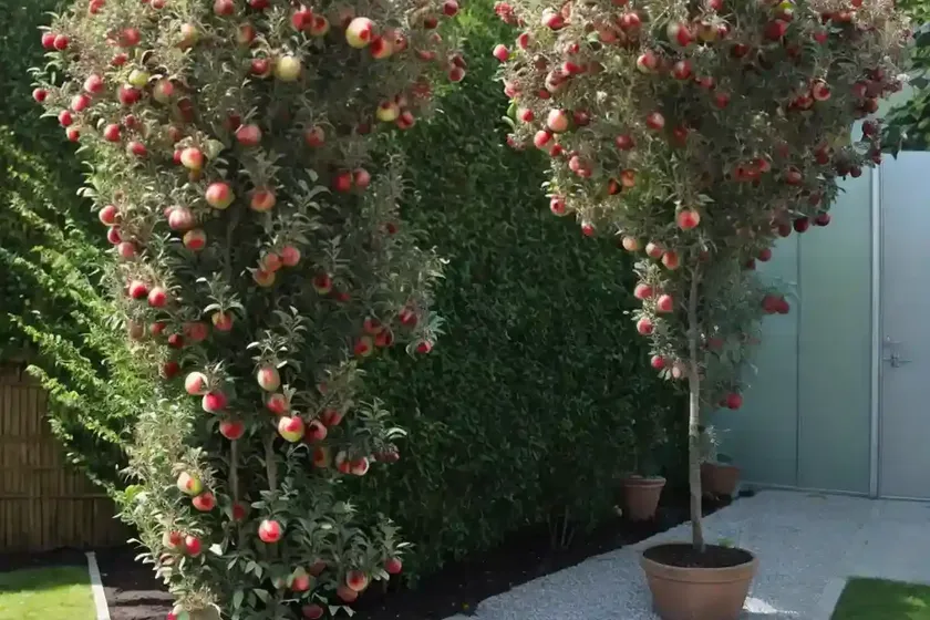 Columnar apple (malus pumila ‘tuscan’ stark emerald spire) — photo 3