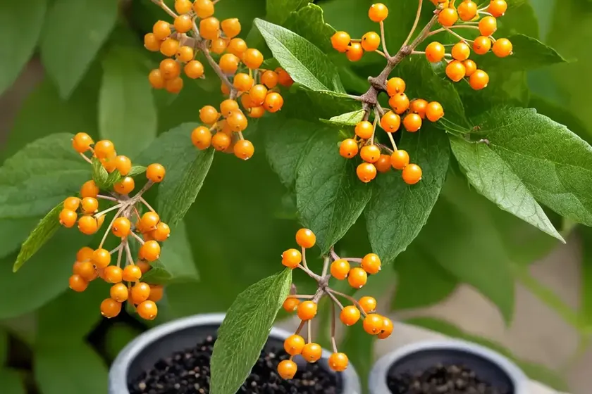 Common buckthorn (rhamnus cathartica)
