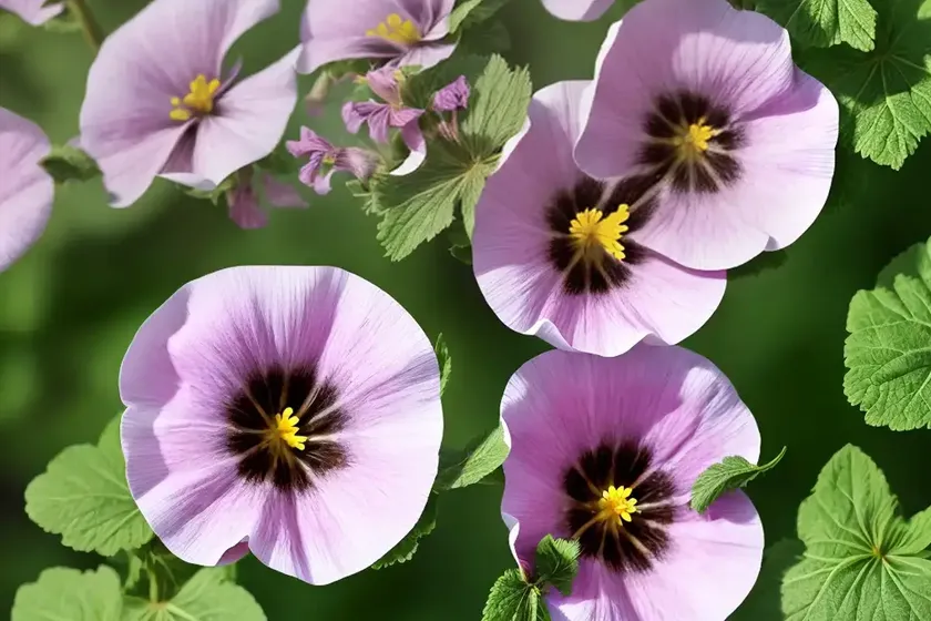 Common mallow (malva neglecta) — photo 3