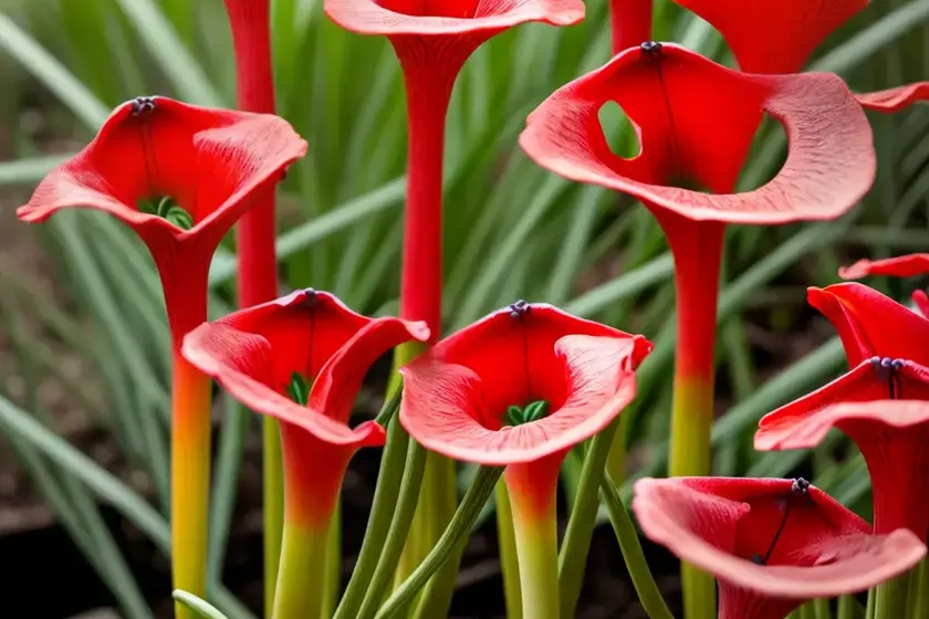 Common pitcherplant (sarracenia purpurea)