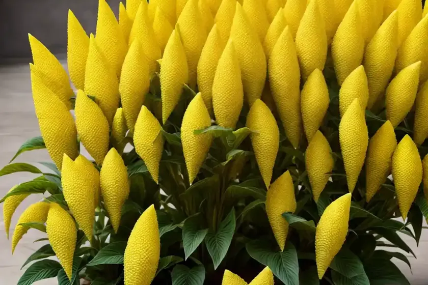 Concertin yellow celosia (celosia cristata) — photo 2
