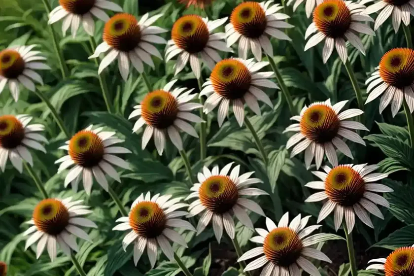 Coneflower (echinacea ‘mac ‘n’ cheese’)