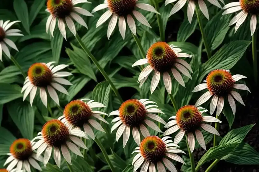 Coneflower (echinacea purpurea ‘greenline’) — photo 2