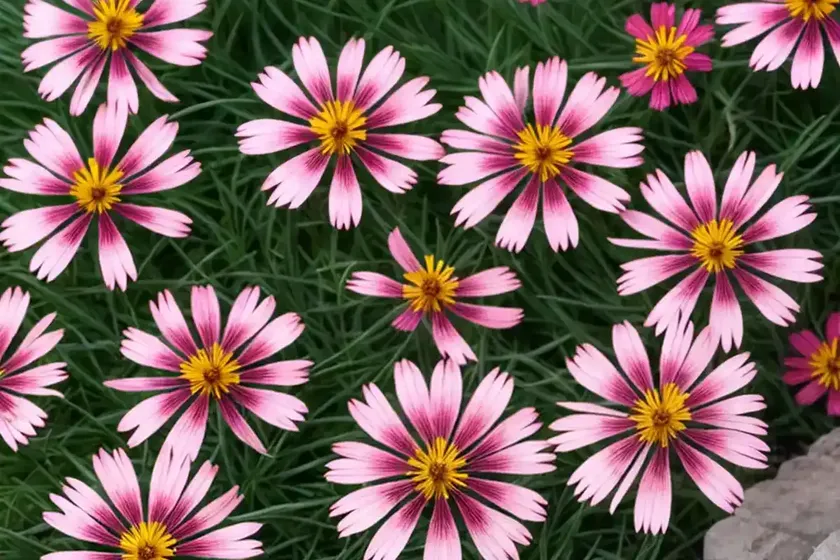 Coreopsis rosea ‘american dream’ (pink tickseed)