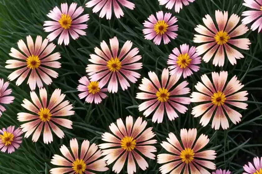 Coreopsis rosea (pink tickseed)