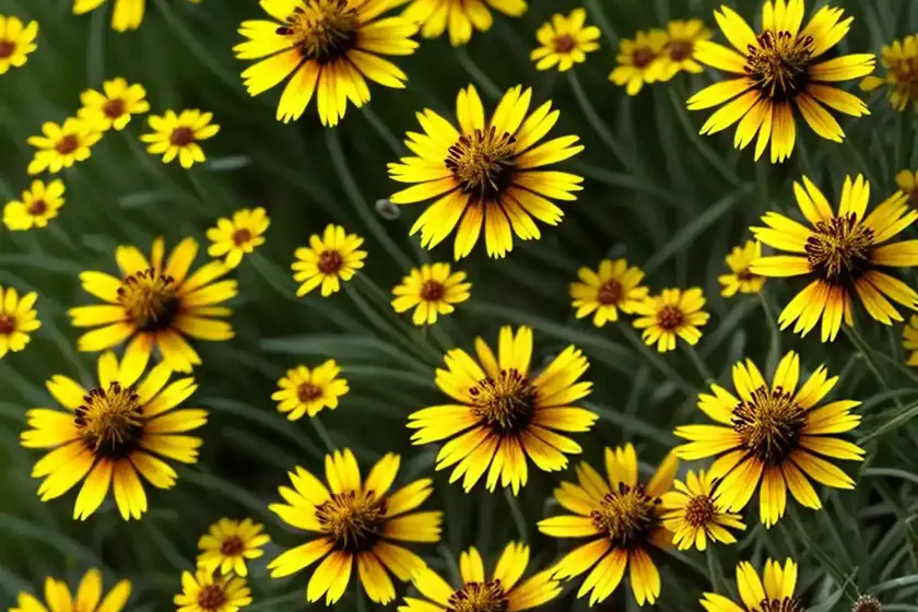 Coreopsis tinctoria (tickseed) — photo 2