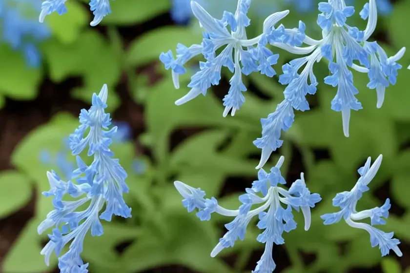 Corydalis flexuosa ‘porcelain blue’ (fumewort) — photo 3