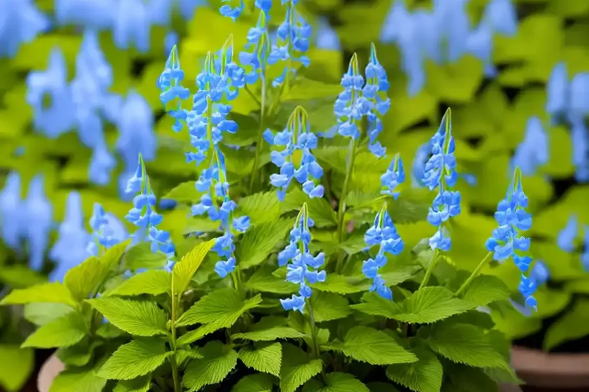 Corydalis sempervirens (rock harlequin) — photo 2