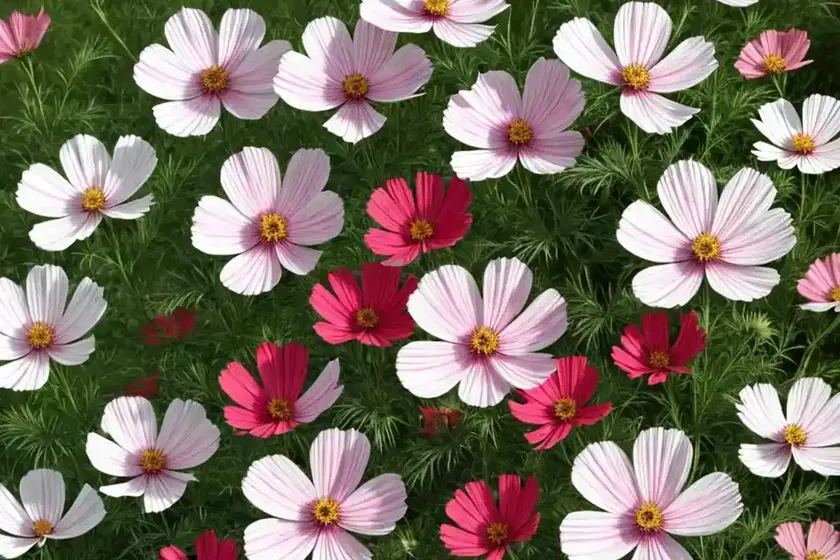 Cosmos bipinnatus ‘candy stripe’) — photo 2