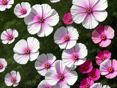 Cosmos Bipinnatus ‘Double Click Bicolor Rose’)