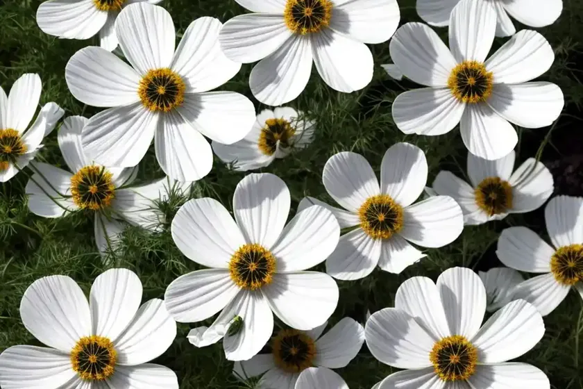 Cosmos Bipinnatus ‘Sonata White’)