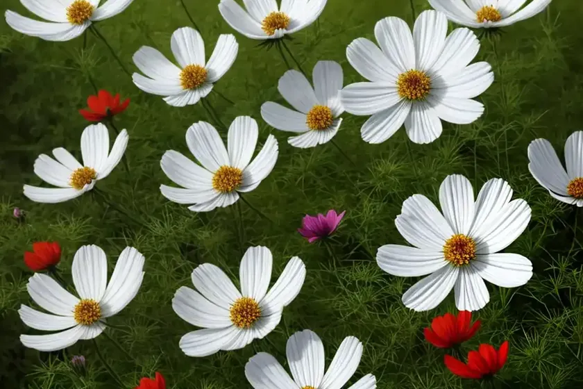 Cosmos (cosmos sulphureus) — photo 2