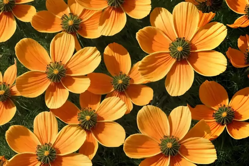 Cosmos sulphureus ‘cosmic orange’) — photo 2