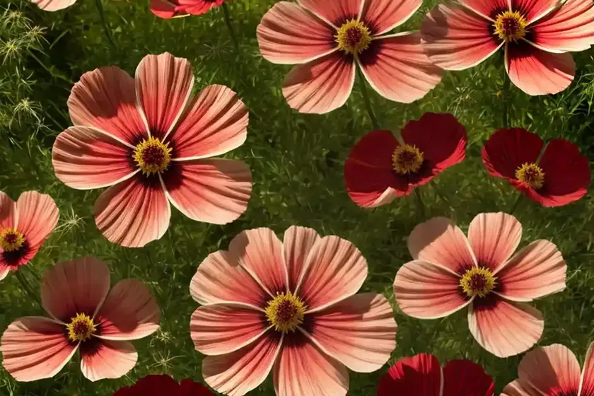 Cosmos sulphureus ‘cosmic red’) — photo 3