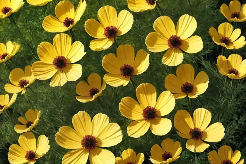 Cosmos sulphureus ‘cosmic yellow’) — photo 2