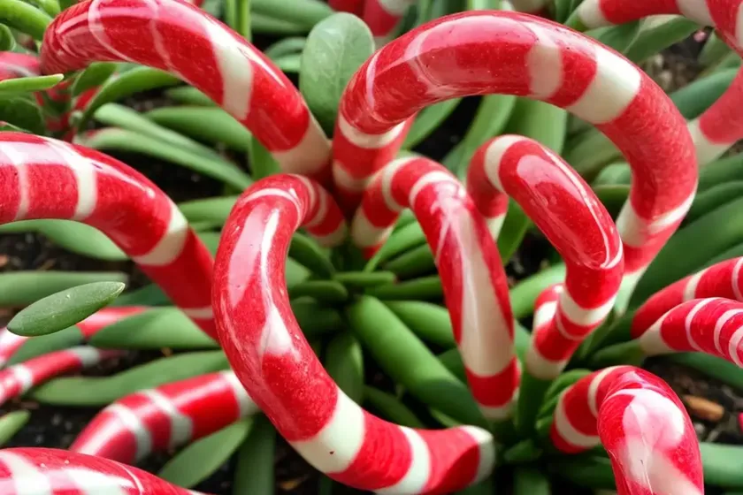 Crassula ‘candy cane’ (crassula rubricaulis ‘candy cane’) — photo 2