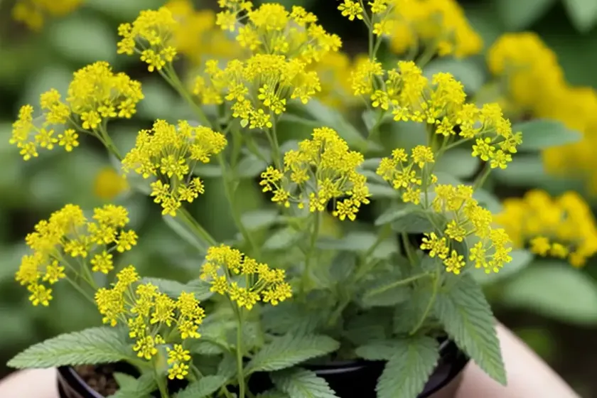 Creeping yellowcress (rorippa sylvestris)