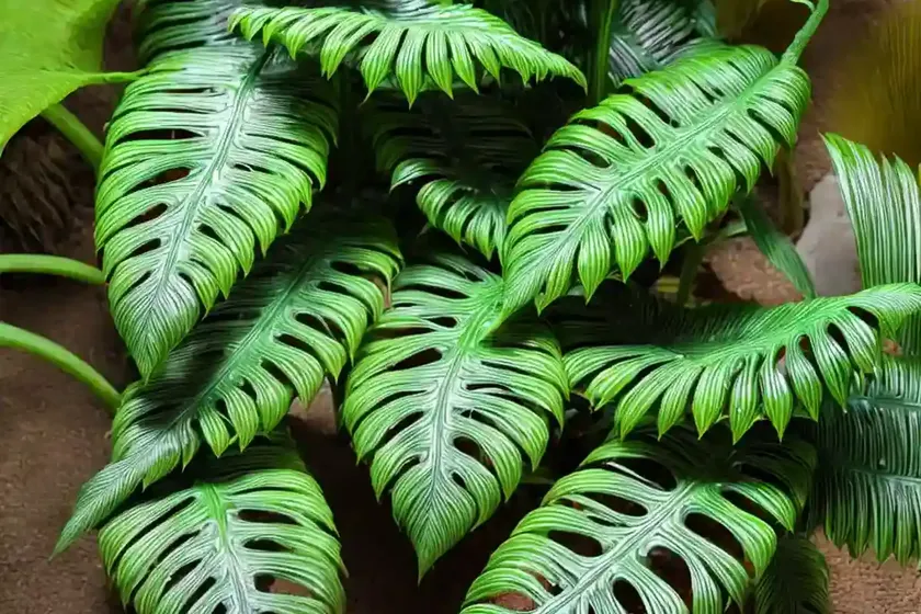 Crocodile fern (microsorium musifolium ‘crocodyllus’)