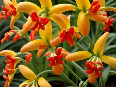 Crocosmia ‘Limpopo’)