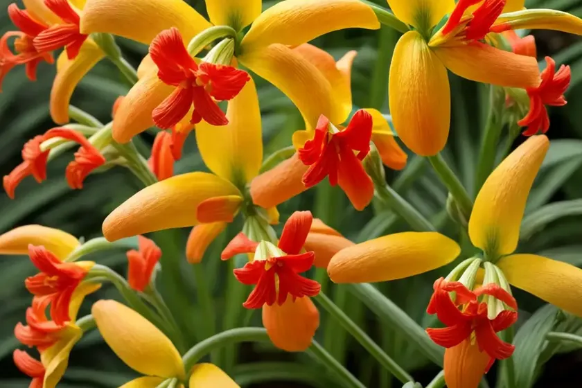 Crocosmia ‘limpopo’)