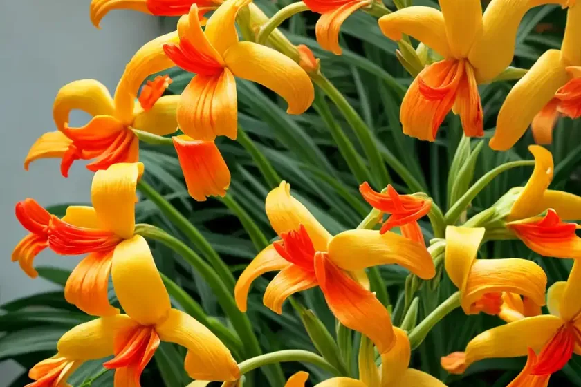 Crocosmia x crocosmiiflora ‘emily mckenzie’)