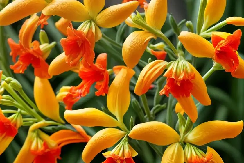 Crocosmia x crocosmiiflora ‘honey angels’) — photo 2