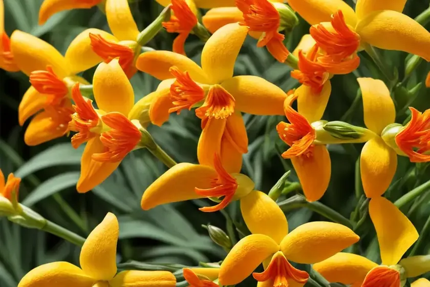 Crocosmia x crocosmiiflora ‘honey angels’) — photo 3