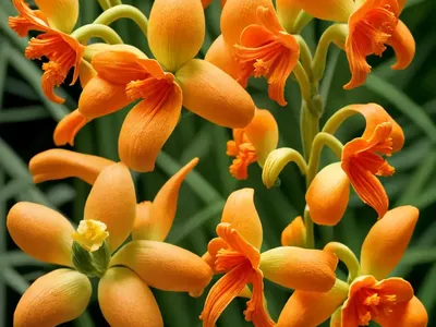 Crocosmia X Crocosmiiflora ‘Solfatare’)