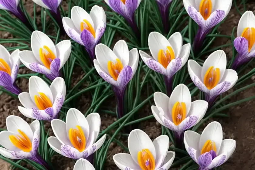 Crocus chrysanthus ‘gipsy girl’ (snow crocus) — photo 2