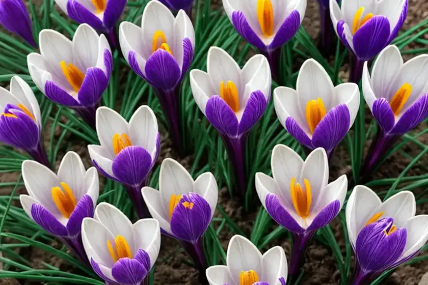 Crocus chrysanthus ‘gipsy girl’ (snow crocus) — photo 3